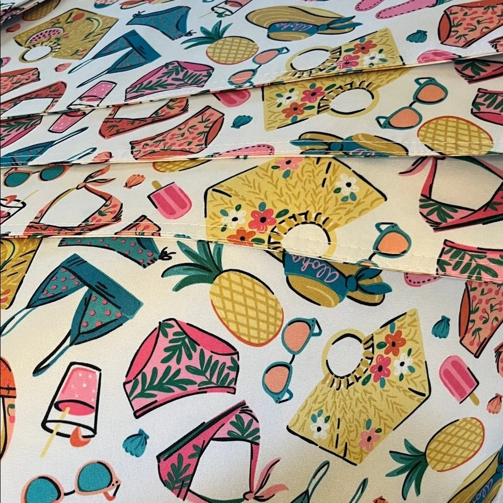 Novogratz Colorful Summer Beach Theme Placemats 8 pcs. Price is for all.